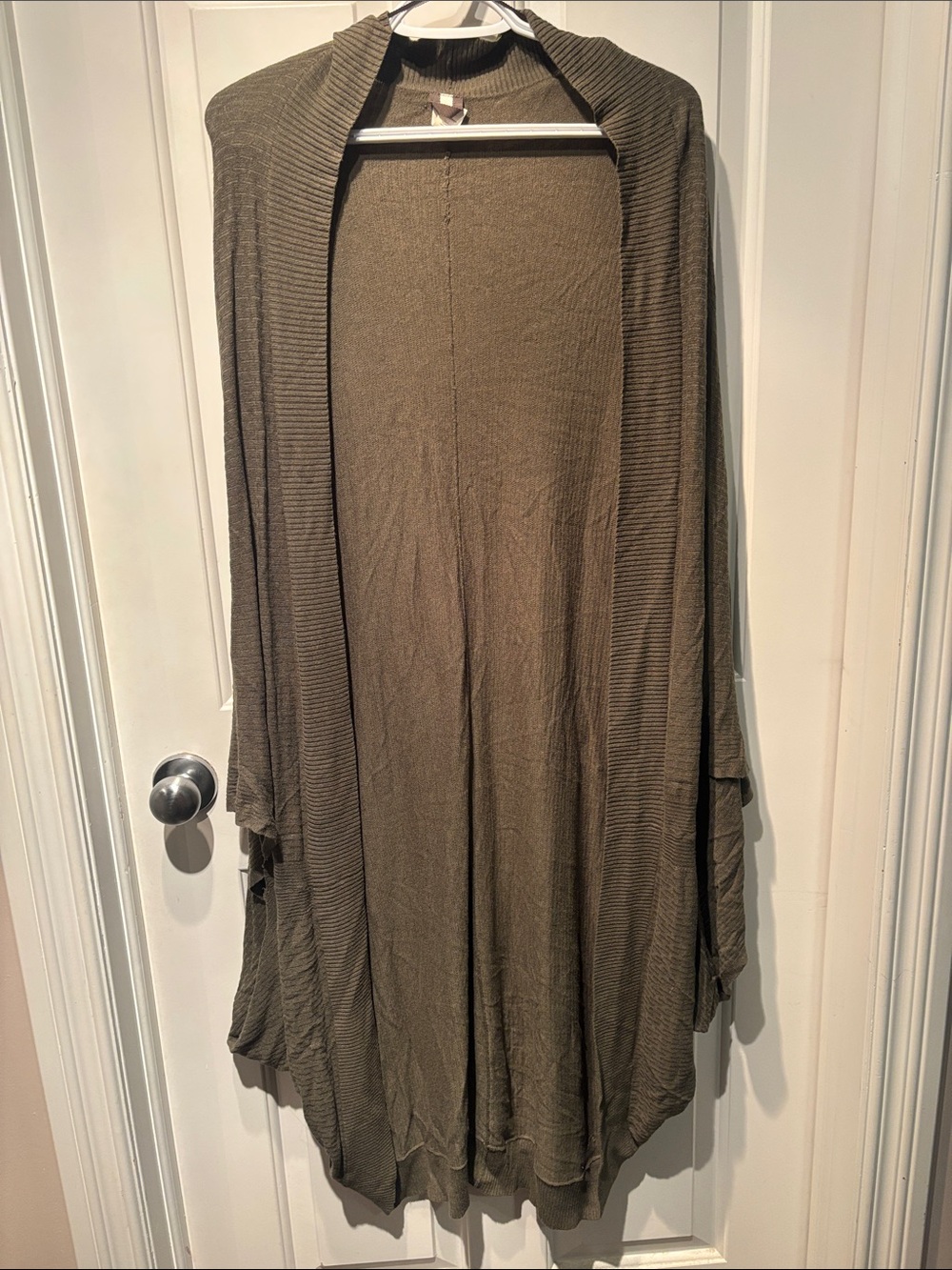 lululemon athletica Olive Green Stillness Open-Front Draped Cardigan